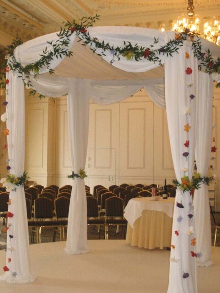 Circular Chuppah - Jewish wedding canopy hire