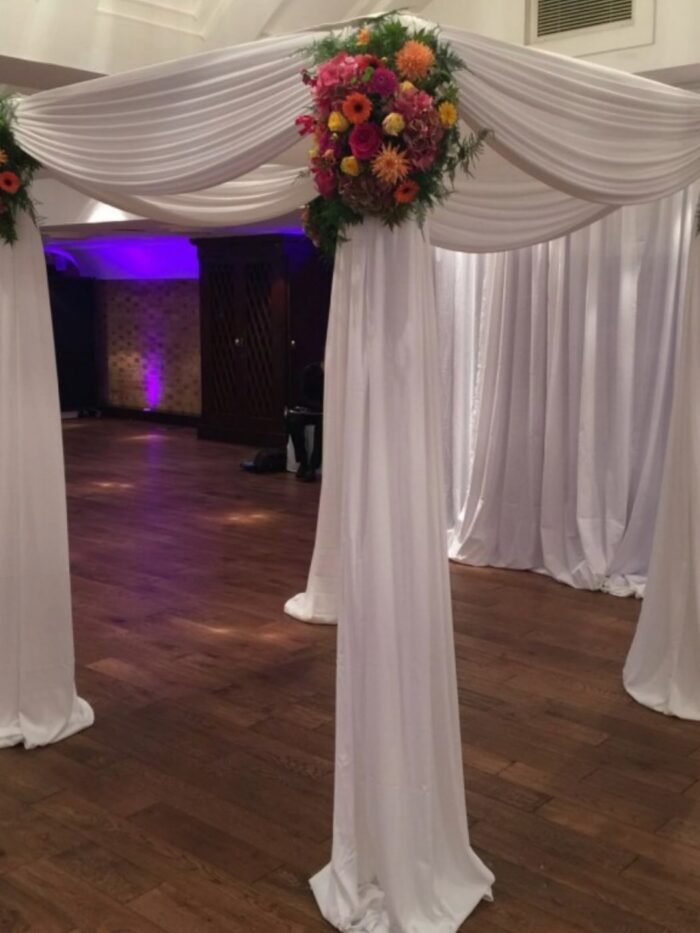 Classic Draped Chuppah - Jewish wedding canopy hire