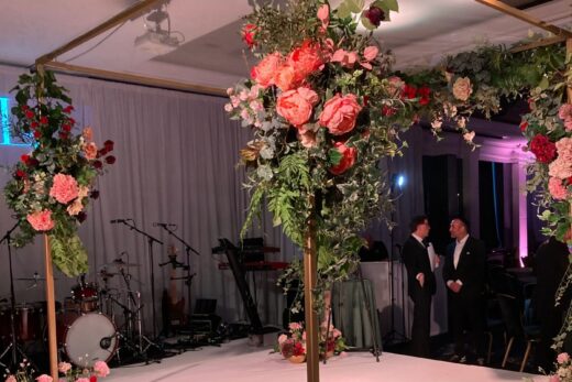 Gold Frame Chuppah hire