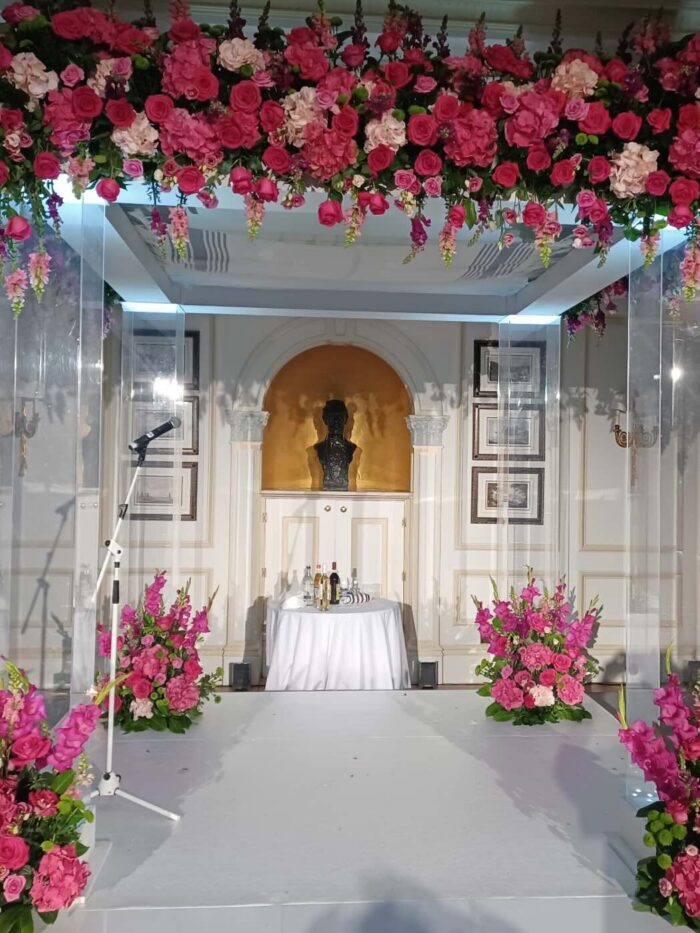 Perspex Chuppah - Jewish wedding canopy hire