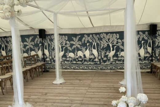 White Wood Chuppah hire